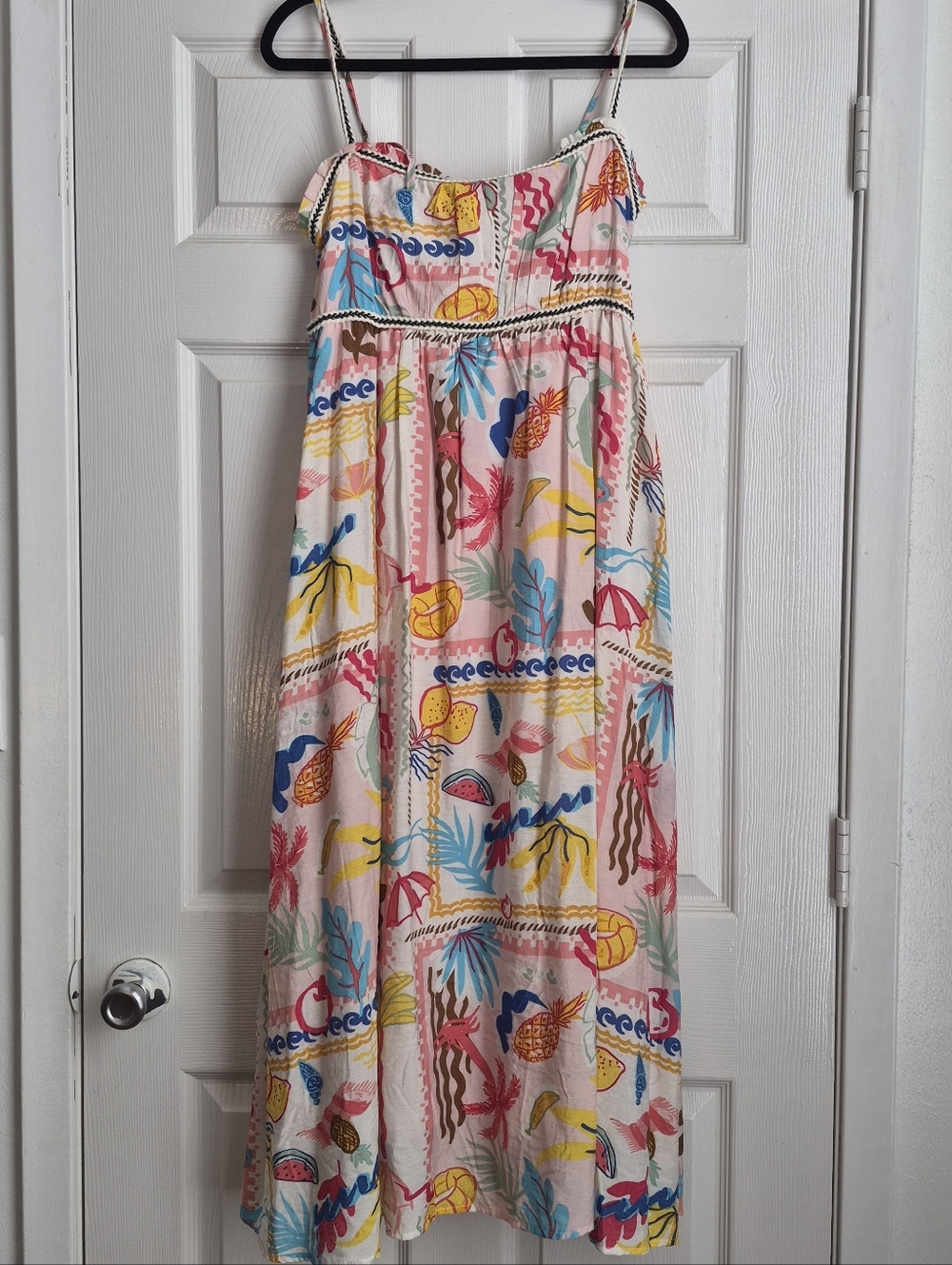 NWT | BLU PEPPER | LARGE | MIDI SUMMER PATTERN DRESS